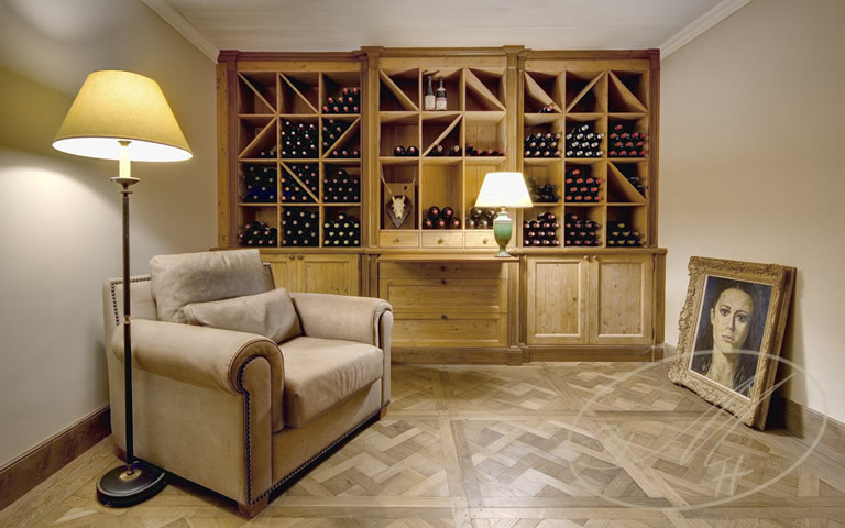 Wine room interior